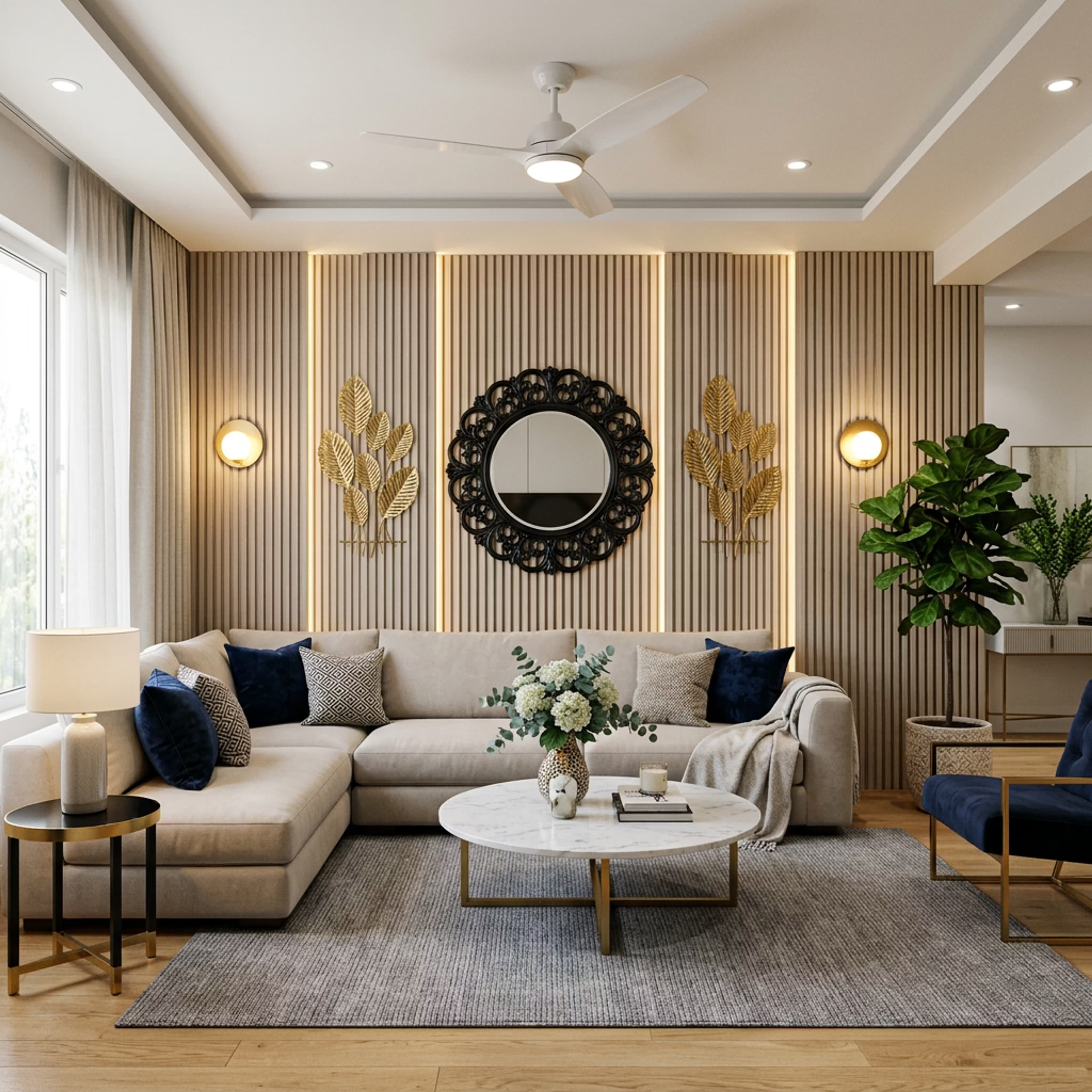 Cost of Living Room Interior Design in Bhubaneswar
