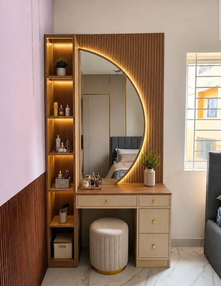 Dressing units with storage